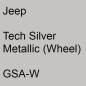 Preview: Jeep, Tech Silver Metallic (Wheel), GSA-W.